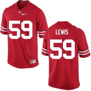 Men's Ohio State Buckeyes #59 Tyquan Lewis Red Nike NCAA College Football Jersey February NJV1044QH